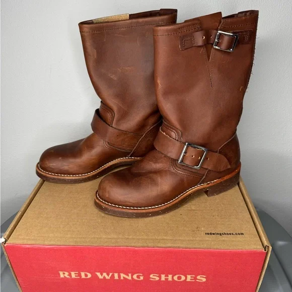 Red Wing Leather Engineer Boots Amber BRAND NEW w/BOX (Women’s Size 4D) - Picture 2 of 8
